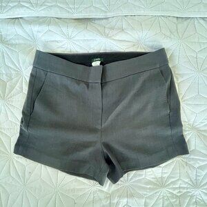 J.Crew 100% Wool Gray Tailored Trouser Shorts High Rise Size 10